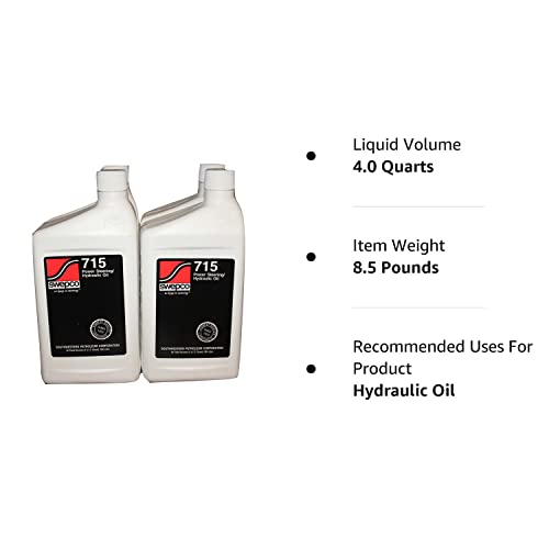Swepco 715 Power Steering/Hydraulic Oil Case Of 4Qts. #TOP1