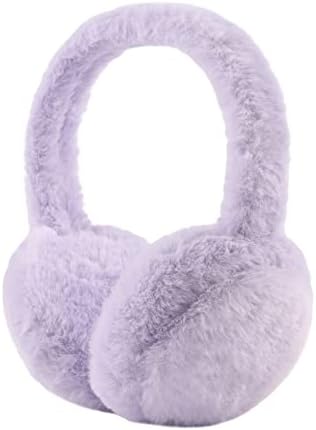 XIAOHAWANG Fluffy Ear Muff for Women Plush Foldable Earmuffs Kids Winter Earmuffs Girls Boys Cold Weather Ear Warmer