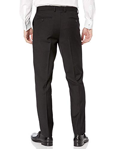 Adam Baker By Needdle & Stitch Men's Tux-Sp 2-Piece Slim Fit Peak Lapel Formal Tuxedo Suit Set - Black - 38R #TOP3