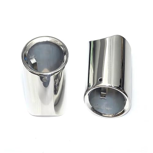 Escape de coche punta silenciador plata para BMW Serie 5 F10 F11 E60 E61 E39