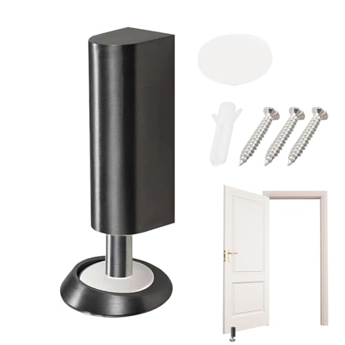 Butée de porte magnétique au sol et murale adhésive en acier - 7