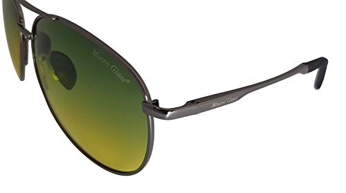 Macro Giant Classic Drop Shape Sunglasses, Polarized, 100% UV Protection, UV 400 With Case, Military Style, Al-Mg3