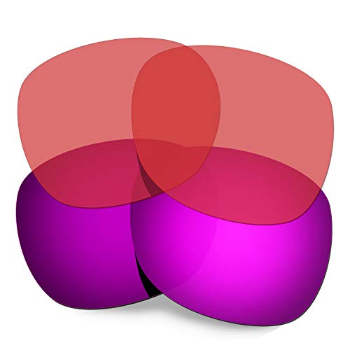 Verres pour Oakley Garage Rock avec protection polarisée contre les reflets rose violet