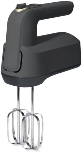 6-Speed Electric Hand Mixer – 350W Turbo Handheld Mixer, Black Sesame