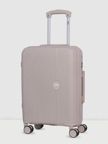 Image of Wiki Zine 8 Wheel Hardside Polycarbonate Trolley,Medium,Champagne