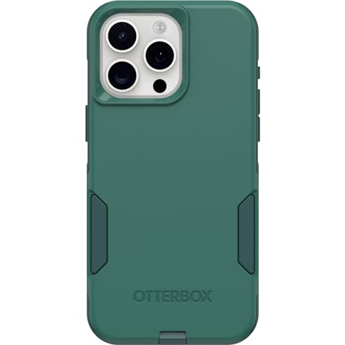Image of OtterBox iPhone 15 Pro MAX (Only) Commuter Series Case - GET YOUR GREENS (Green), slim & tough, pocket-friendly, with port protection
