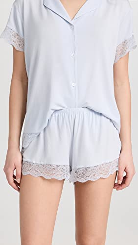 Image of Eberjey Women's Malou Lace Shorts Pajama Set