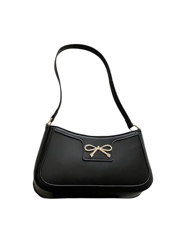 GORGLITTER Women's Bow Purse Y2K Cute Pu Leather Shoulder Handbags With Bows