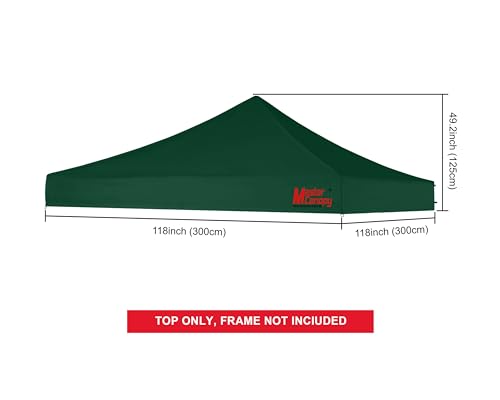Image of MASTERCANOPY 10x10 Replacement Pop Up Canopy Top for Kingkong Frame Green