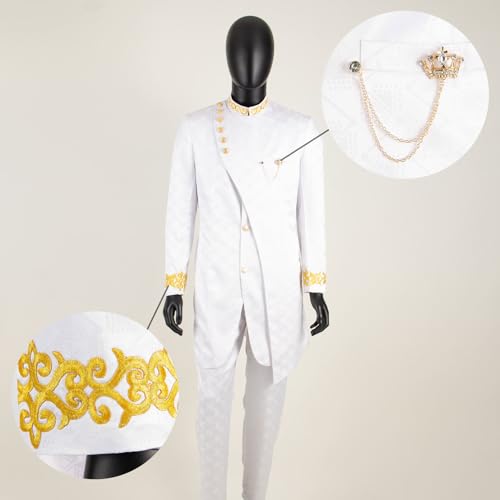 Men`s Suit Double Breasted Slim Fit Embroidery Chain Blazer and Pants Set Dashiki Outfits African Clothes3