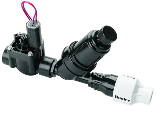 Hunter PCZ10140 Drip Zone Control Kit 1 Inch Valve with 150 Mesh Stainless Steel Filter 40 PSI Pressure Regulator for EZ Drip and Irrigation Systems ¾ Inch Outlet Fits 0.5 to 15 GPM
