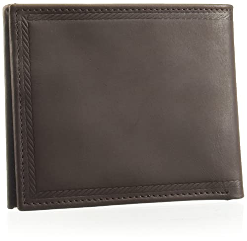 Image of Nautica Men's Bifold Leather Wallet | RFID Blocking | ID Window | Card Slots | Organization | Durable | Stylish