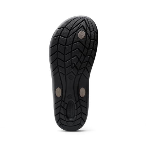 Image of OKABASHI Men's Voyager Flip Flop | Scultped Footbed w /Nonslip Grip | Slip Resistent & Waterproof | Sustainably Made in the USA