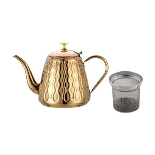 Théière 15L inox dorée, l'infuseur d'excellence pour votre maison