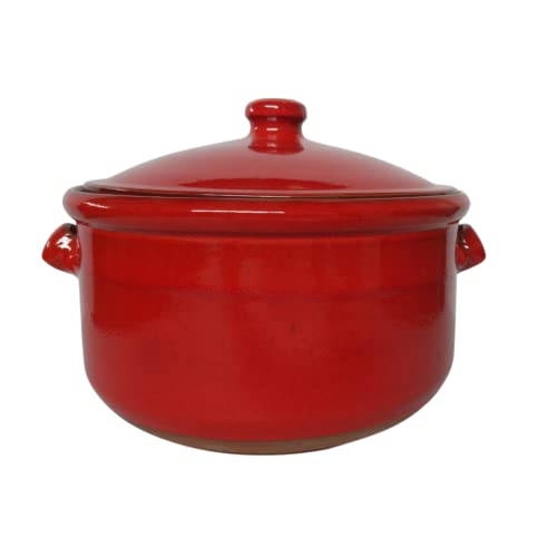 OFERTA OLLA COCOTTE DE CERÁMICA ARTESANAL 25CM. Artesanes de España. Exclusiva. Creado a mano en un taller de proximidad. CALIDAD.