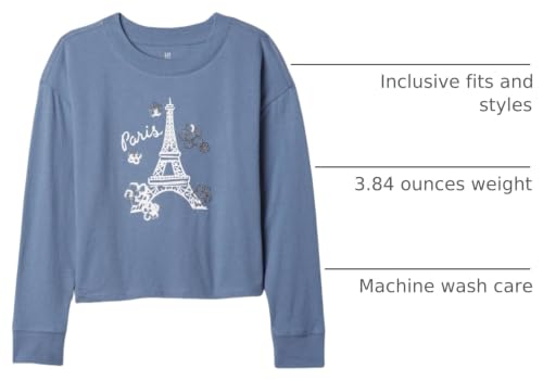 Image of Gap Girls' Long Sleeve Elevated Graphic