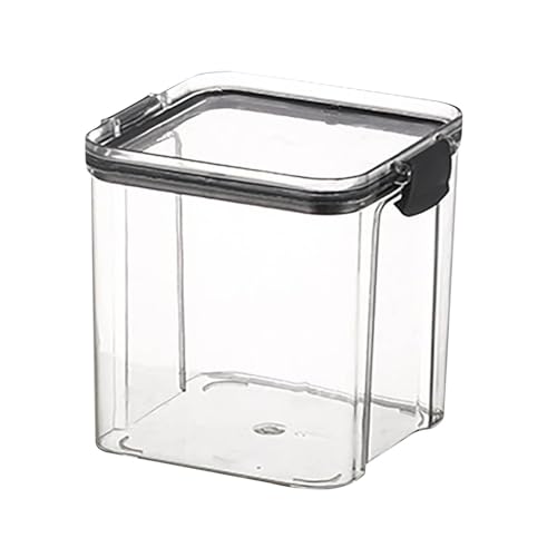 Snack Containers with Lids, Durable Leakproof Stackable Reusable Clear Plastic Food Storage Containers,Space Saving Airtight Bpa-Free Snack Box for Refrigerator Cupboard Freezer and Dishwasher (Black) - image 1