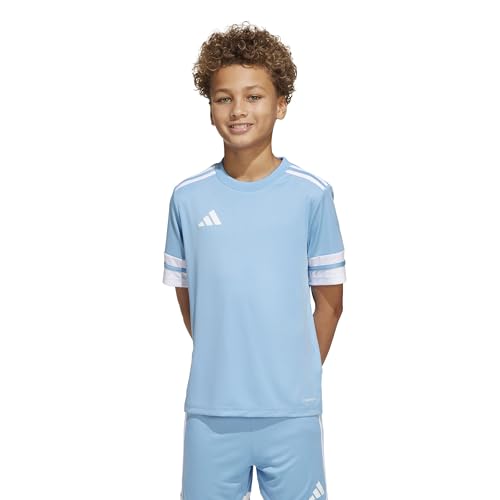 adidas Unisex niños SQUADRA25 Jersey Short Sleeve Kids, Team Light Blue/White, 13-14 Years
