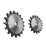 06B Flat Chain Gear 26-40 Teeth Industrial Sprocket Wheel Carbon Steel Tooth Pitch 9.525mm 1Pcs(27 Teeth)