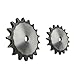 06B Flat Chain Gear 60 Teeth Industrial Sprocket Wheel Carbon Steel Tooth Pitch 9.525mm 1Pcs