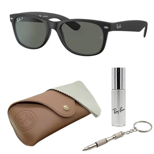 Image of Ray-Ban RB2132 NEW WAYFARER CLASSIC POLARIZED Sunglasses w /Official Kit