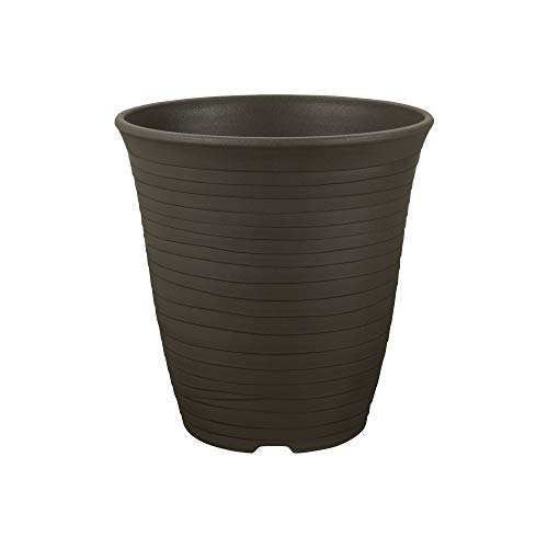 リッチェル エコル ハイポット 7号 ダークグレー(DG) | 鉢 植木鉢 ポット エコ プランター 深型 丸型 おしゃれ 日本製 鉢 ガーデニング ナチュラル プラスチック 軽量 背の高い植物 エコルプレート