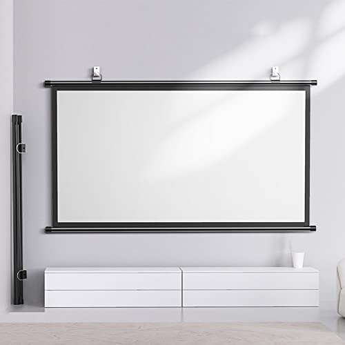 Pantalla manual 72 pulgadas 16:9 para proyector miniatura 4