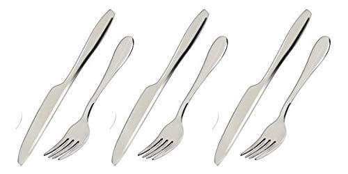 King International Stainless Steel 3 Knife 3 Fork