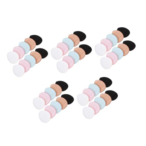 SOESFOUFU 5sets Mini Powder Puff for under Eye Makeup Soft Blending Puff for Women 12pcs*5