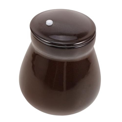 GRIRIW Ceramic Jar Airtight Food Storage Containers Soup Bowls Coffee Syrup Pot Ceramics