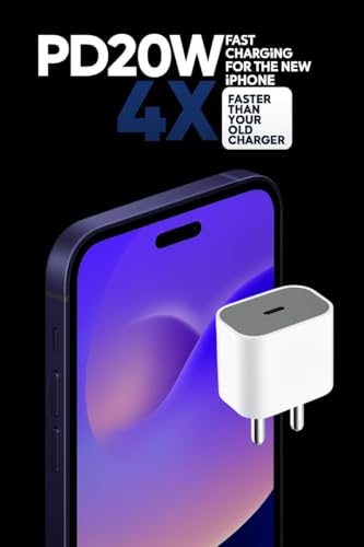 Image of 20W Charger Adapter with 1M Type C Cable Compatible with iPhone 17 /17e /17Pro /17 Pro Max /17 Air /16 /16e /16 Plus /16 Pro /16 Pro Max /15 /15 Plus /15 Pro /15 Pro Max|20watt 3.0 PD Fast Charging Adaptor, White