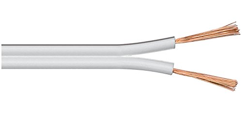 Goobay 15109 Cavo Altoparlanti, Bianco, CU, 4.4mm Diametro, 10m Lunghezza del Cavo