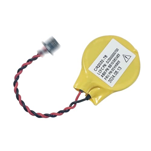 ZAHARA CR2032-T6 CMOS Battery for Lenovo ThinkPad P16 Gen 1/2 / P16v Gen 1/T490/T495/T590/T14 Gen 1/2 /P14s Gen 1/2 /P53S 02HK903 02HK904 02HK905 SB10G; 62453 SB10G62454 GC000000700 GC000000710/800