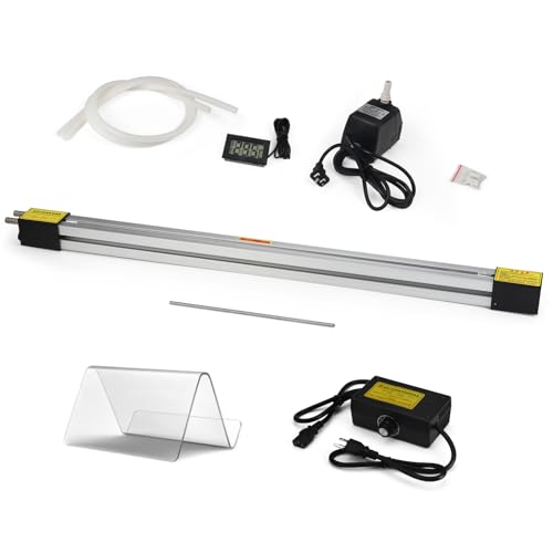 Oztwel 23.6in 60cm Acrylic PVC Plastic Bender Acrylic Bender Heater Plastic Sheet Bender Manual Hot Heating Bender Tool with 2 Heating Wires for 1-6mm Plastic Bending 110V 800W