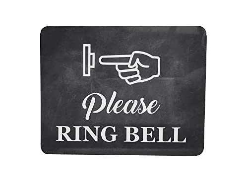 Please Ring Bell Sign with Adhesive Backing