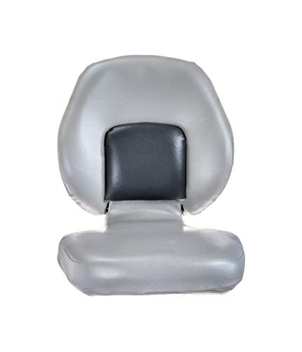 attwood 98386-2 Classic Ergonomic Universal Marine Boat Seat, Two-Tone Gray Finish, One Size