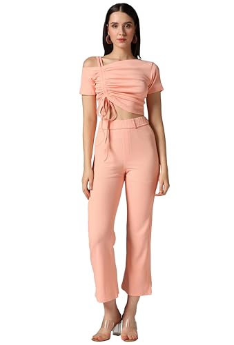 Image of TOPLOT co ord Set for Women Solid Top and Bottom