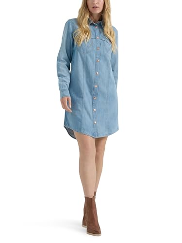 Image of Wrangler Women's Women's Denim Shirt Dress