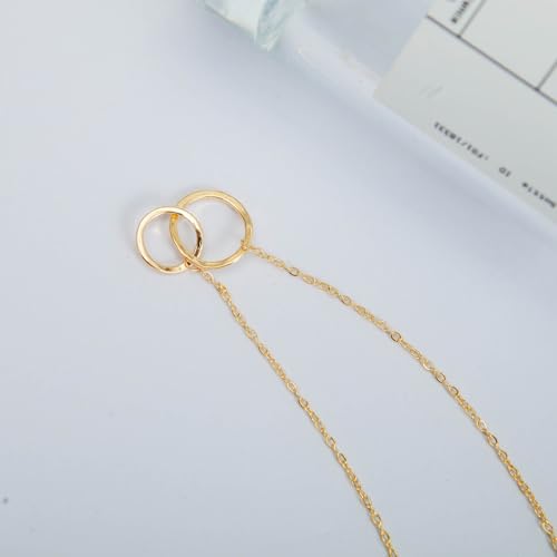 IPINK-Bonus Sisters Gift Sister-in-Law Sister of The Groom Wedding Flower Girl Bridal Shower StepSister Gifts Birthday Wedding Gift (Linked Circle)3