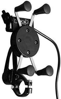 CARIZO Bike X-Grip Mobile Phone Holder with USB Charger for Bajaj Pulsar 200 NS DTS-i-picture-10