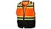 Pyramex RVZ4420BX2 RVZ44 Series Vest Hi-Vis Orange - Black Bottom- Size 2X Large
