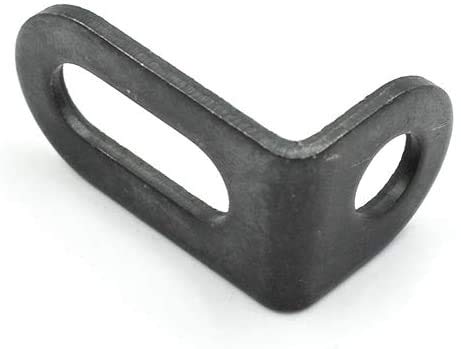 Biaungdo 18X18X30Mm/0.7"X0.7"X1.2" Adjustable Right Angle Brackets L-Shape Corner Brace Support Black- (15 Pcs) #TOP2