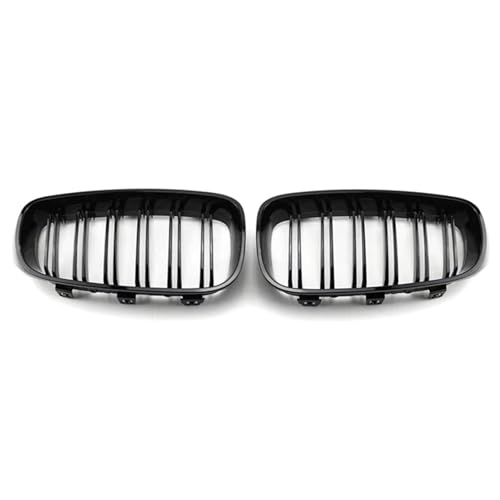 Calandre BMW F34 style rein course double latte en noir brillant