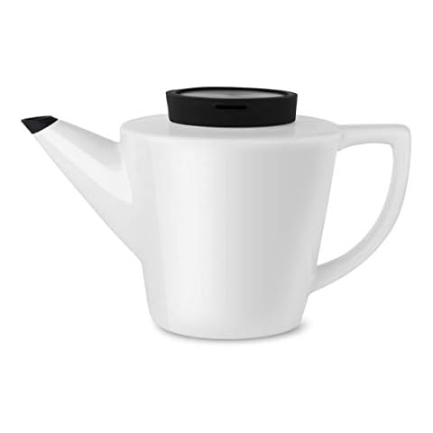 Tetera Viva Scandinavia 9101140 Porcelana Acero Inoxidable Silicona Blanco y Negro Cover