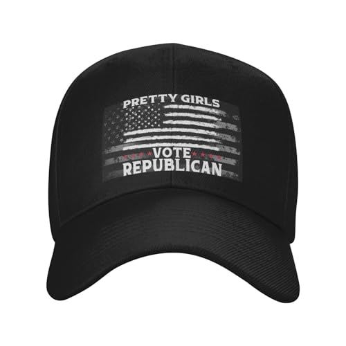 Pretty Girls Vote Republican Vote Red Fashionable Casquette Hat Breathable Adjustable Strap for Comfort Style2