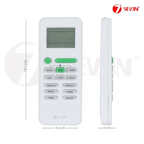 Image of 7SEVEN Compatible with Carrier Air Conditioner Remote Control Model 242 Suitable for Split and Window 1 | 1.5 | 2 Ton AC - Match Remote Keys Exactly to Replicate Genuine Remote Function