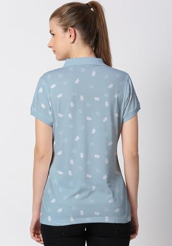 Image of Wear Your Opinion Women's All Over Printed Polo Collar Neck T-Shirt