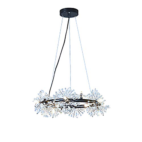 Lustre pissenlit pour salle à manger hauteur réglable plafonnier noir moderne