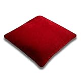 Resonant Energies 5.5 Inch Square Red Velvet Crystal Display Pillow - 'Bean Bag' Support for Crystal Skulls, Spheres, Points, Clusters and More, CPV4L