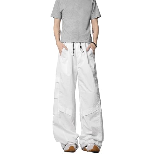 Men's Pants Workwear Ice Silk Wide Leg Lightweight Loose Sport Summer Casual Long Pants for Men4